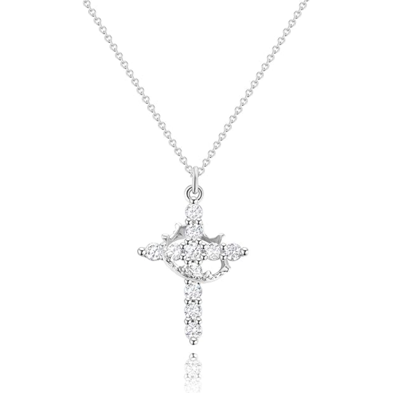 Cross & Crown Necklace