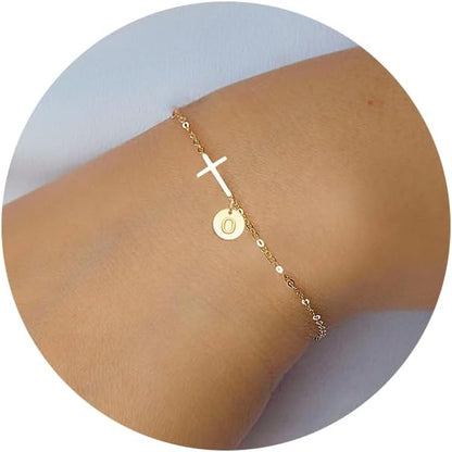 Personalized Initial Cross Bracelet™